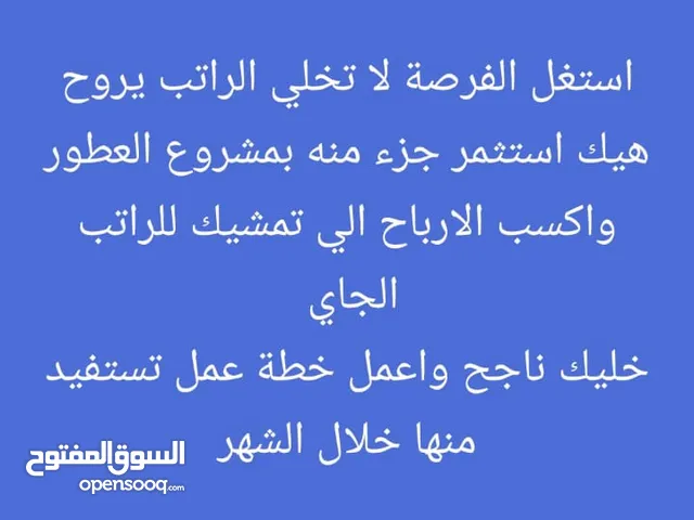 فرصة عمل مميزة اذا حاب تستفيد وتكسب ربح عالي .. 50 زجاجة عطر حجم 18 مل تركيز ممتاز بـ 20 دين