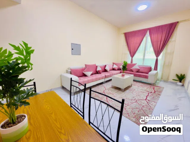 F1/غرفة وصالة منطقة الراشدية خلف غراند مول ايجار شهري مفروش شامل الفواتير مع حمامين وبلكون
