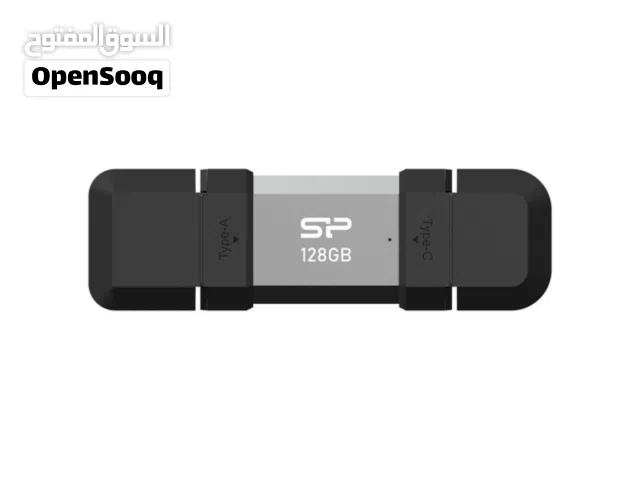 Silicon Power C51 Mobile Dual USB 3.2 Gen1 USB-C Drive 128GB فلاش ميموري ثنائي المنفذ