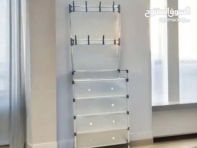 Dust Proof Shoes & Hat Stand 5 منضم الأحذية و علاقة الملابس ضد الغبار 5 طوابق