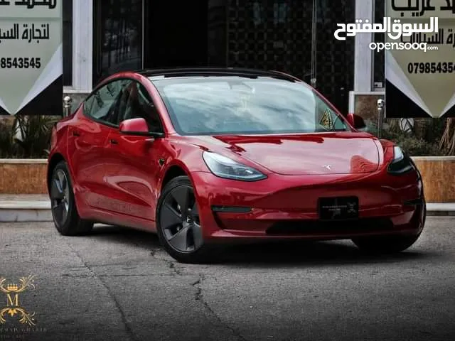 تيسلا مودل 3 استاندر بدفعة 3000دينار لون خمري مميز