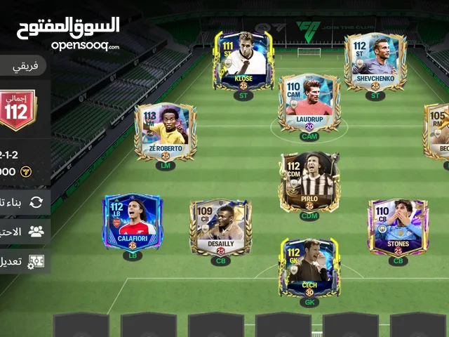 حساب فيفا موبايل OVR 112 التفاصيل السعر مناسب