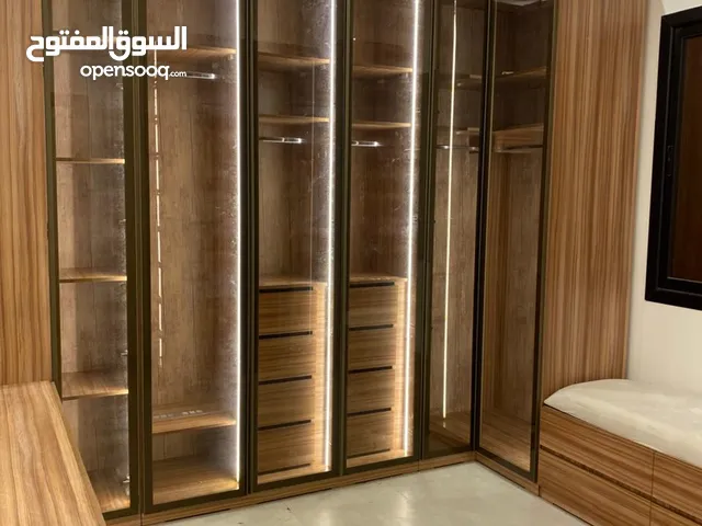 غرف نوم تفصيل حسب الطلب خشب MDF تيلندى 18ملى شريط PYC لحام مكينه حراري #غرف ملابس غرفة نوم كامل