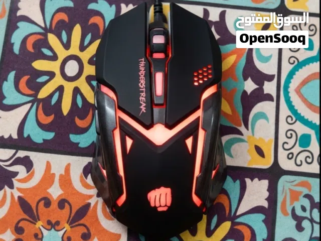 ماوس كيمنك احترافي Fury Thunderstreak بإضاءة LED مميزة وبحالة ممتازة
