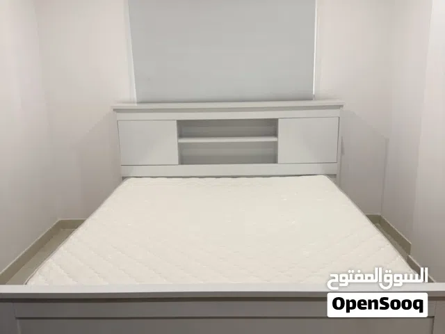 King size bed with headboard storage
