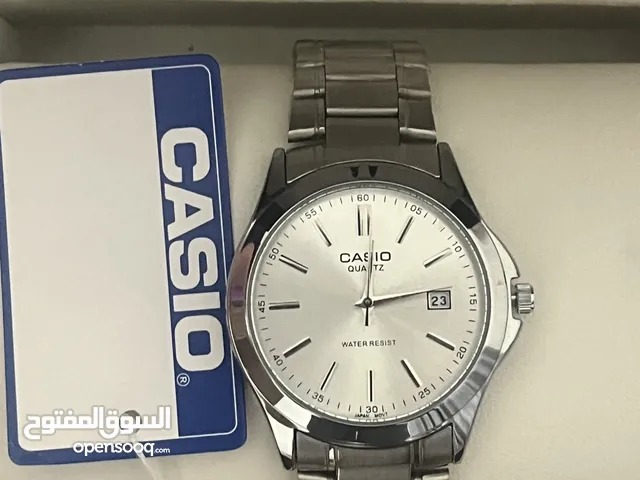 silver casio white dial for sale