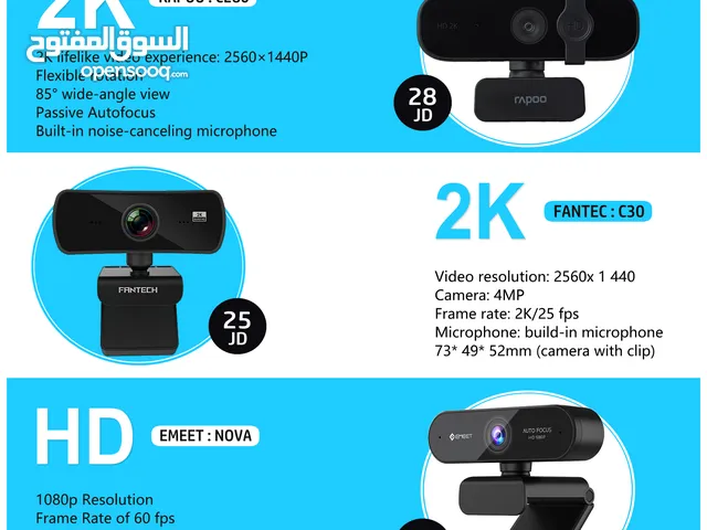 كاميرا انترنت Webcam للكمبيوتر والابتوب