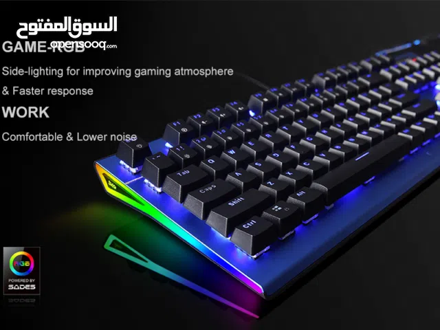 للبيع مستعمل نظيف: ماوس كيمنك و هيدفونات محيطيه و كيبورد RBG مكيانيكي