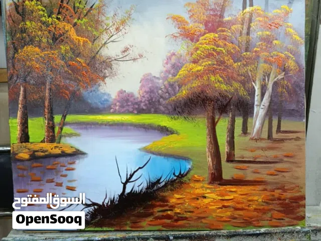 لوحة زيتية أصلية للطبيعة