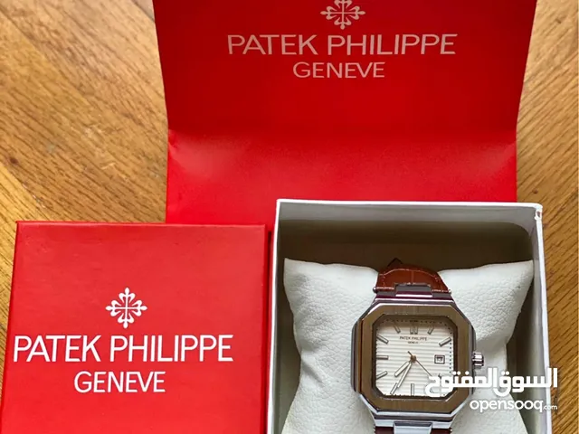 Patek phillipe men watch ساعة باتيك فيليب جلد رجالي