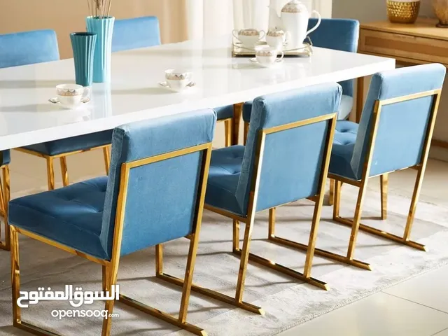 طقم طاولة طعام جديدة 8 اشخاص لاسرع متصل