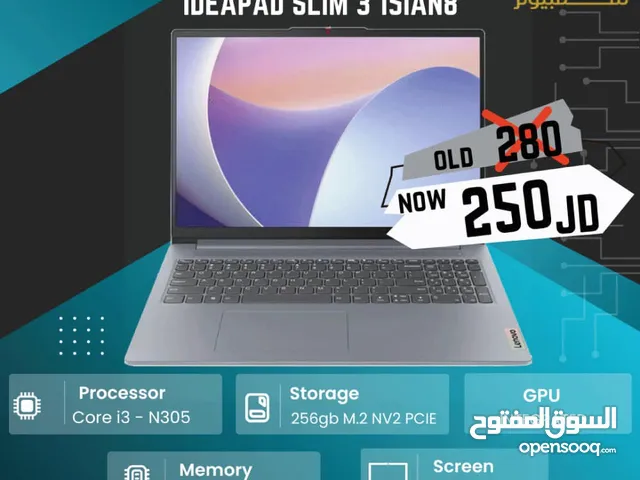 Lenovo i3-13th 8GB لابتوب Lenovo IdeaPad Slim 3
