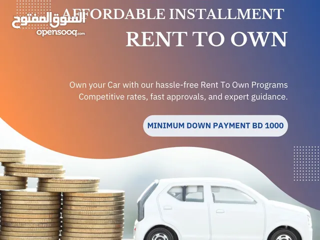 BRAND NEW CARS WITH LOW DOWN-PAYMENT & AFFORDABLE INSTALLMENTS RENT TO OWN..WE SELL USED CARS