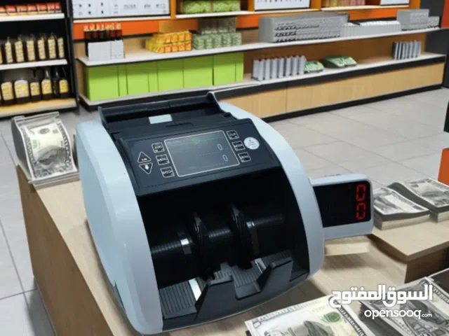 Multi-Currency Money Counterماكنة نقود عد ورقي عدة عملات تظهر المجموع