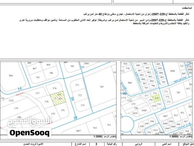 ارض تجاريه للايجار او الضمان