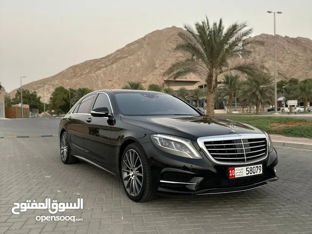 مرسيدسS500 موديل 2015 خليجي بحالة الوكاله، صبغ بعض الاماكن محركات شد وكالة
