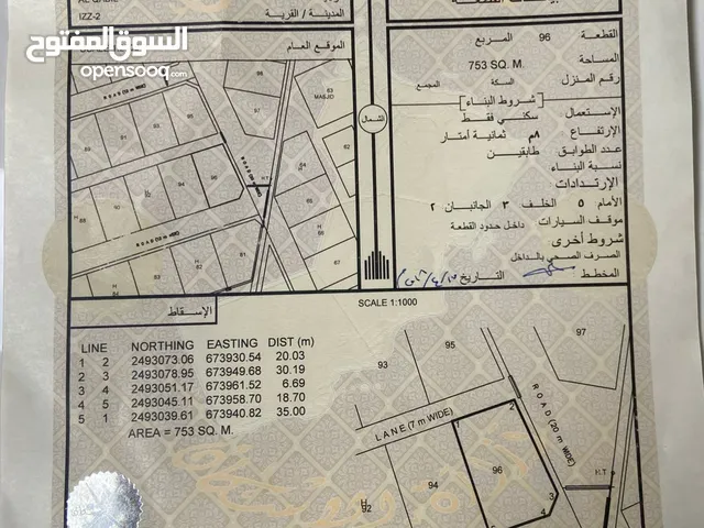 Residential Land for Sale in Al Sharqiya Al Qabil