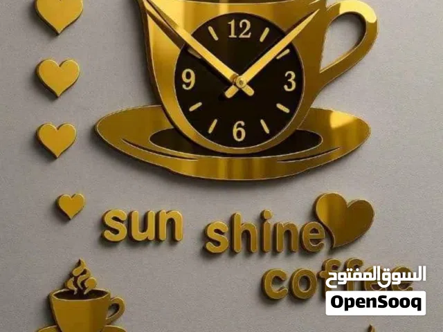 الى عشاق الزينة والاطارات لجدارغرفتك اومنزلك العصري 3D وفرنا لكم ساعةالحائط الفسفورية  راقبوالوصف...