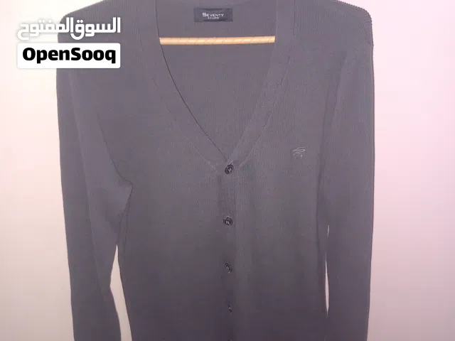 صناعة مصري ماركة سفينتي مقاس xl كارديغان صوف  Seventy طقم صوف منسوج  المواصفات رمادي صوف حياكة دقيقة