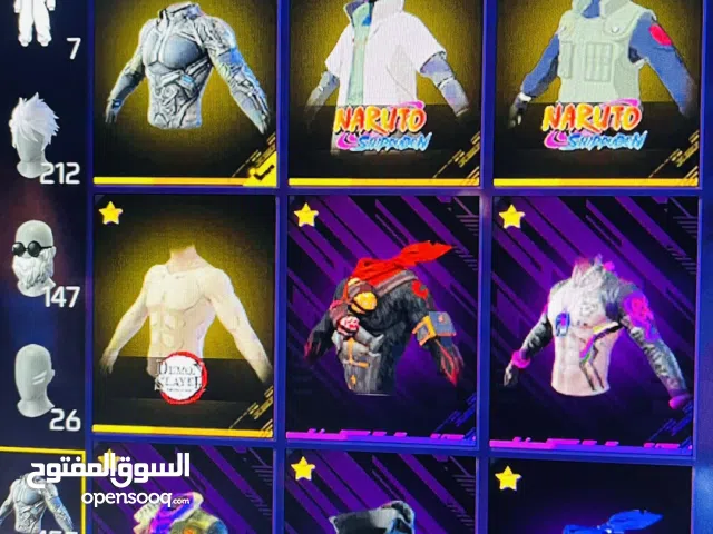 Free Fire Accounts and Characters for Sale in Al Rayyan