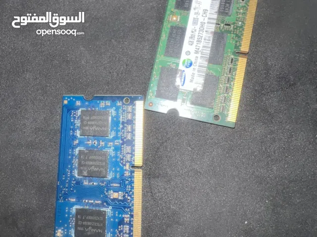 رامات DDR3 كرت 4 قيقا وكرت 2 قيقا