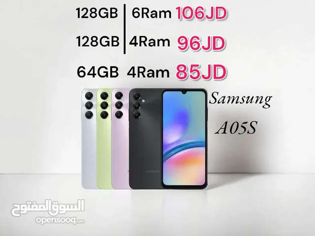 Samsung A05s 128GB 6 ram/ 4 ram  سامسونج 64GB / 4ram ايه زيرو A05 s   جديد كفالة الوكيل الرسمي A05 S
