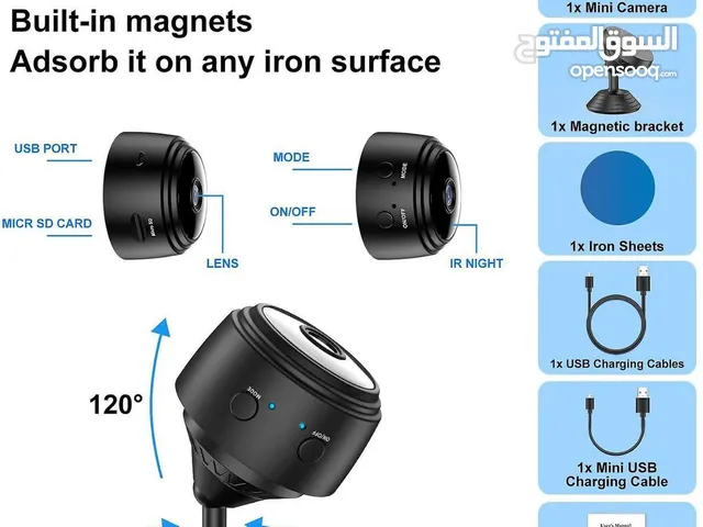 كاميرا التجسس الخفية اللاسلكية مع الرؤية الليلية......