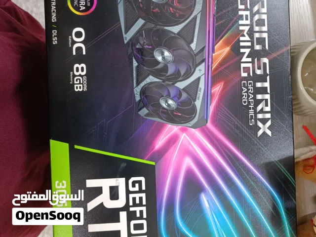 كرت شاشة Asus ROG 3050 8GB بحالة الجديد مكفول