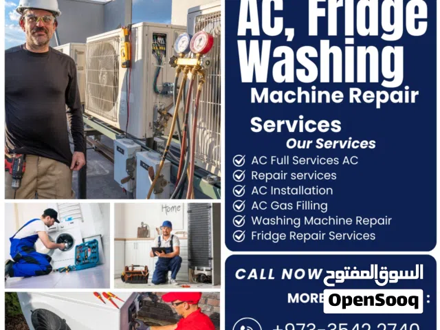 Home appliance AC service repair split AC package unit repair service washing machine repair