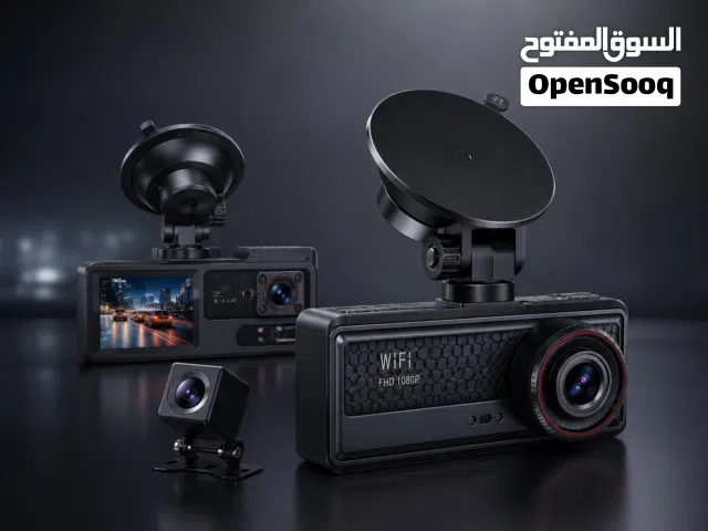 كاميرا سيارة HD Vehicle BlackBOX DVR ثلاثية القنوات مع WiFi