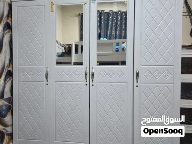 4 Door White Wardrobe with Mirrors  Large Storage Cupboard  Excellent Condition