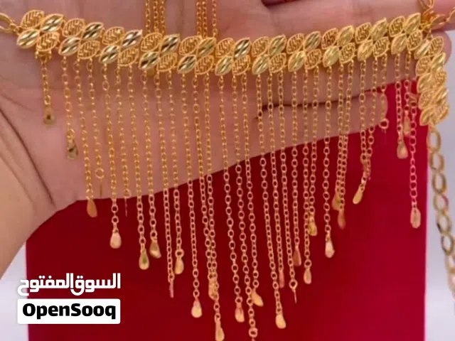 فخامة التفاصيل تبدأ من هنا   *أطقم خناقات متكاملة مطلية بالذهب عيار 21*  تصاميم راقية