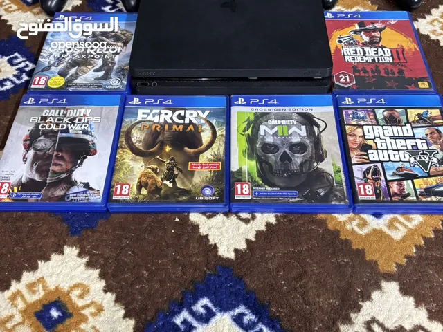 PS4 slim 1 Tera with 3 controllers and 6 cd games