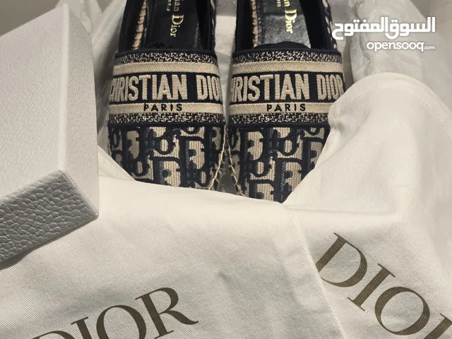 Pre-Owned Dior Granville Ladies Flat Shoes with Box and Receipt bought frm Dior Boutique