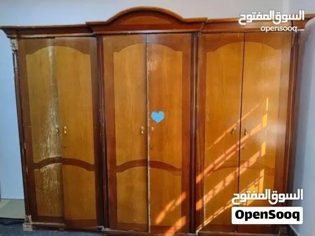 خزانة ملابس 6 ضرف لاتي طاولة سفرة مطبخ خشب دينسوار مراة