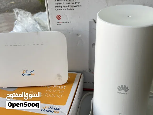 راوتر هواوي 5G مع مقوي شبكة والعدة كاملة - حالة ممتازة