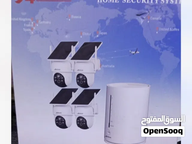 منظومة كاميرات مراقبة لاسلكية ANRAN بالطاقة الشمسية بدقة 4MP (4 كاميرات + جهاز مركزي)