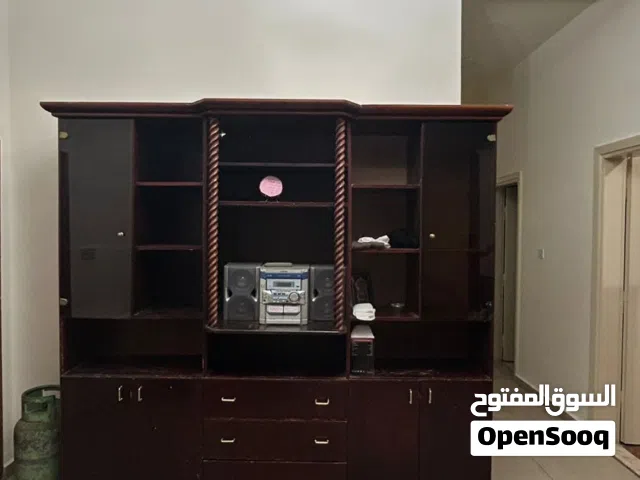 بوفيه خشب لاتيه وستيريو شارب مع سيدي