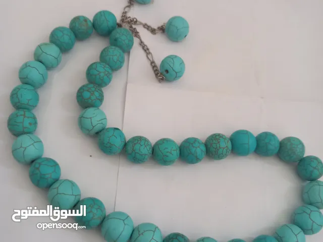 سبحة خرز فيروز  ثقيل. خيط نايلون متين