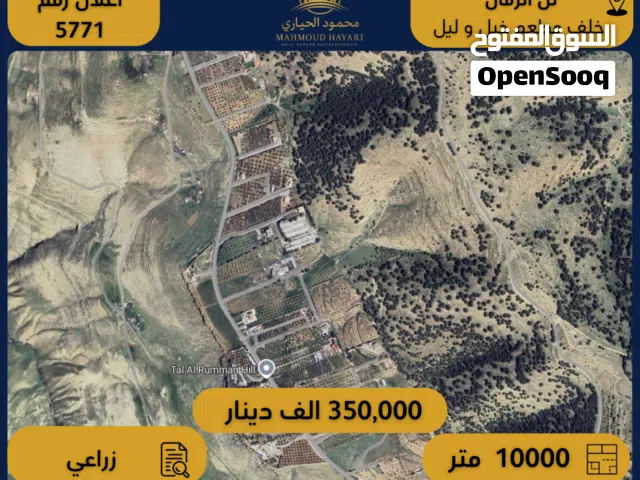 Farm Land for Sale in Jerash Tal Al-Rumman