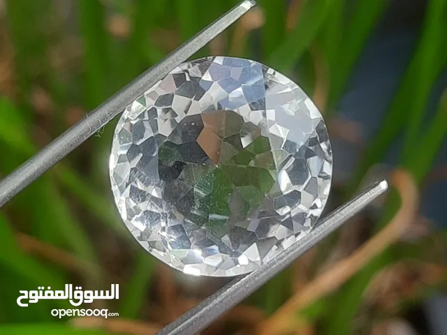 حجر الدر كوارتز أبيض سريلانكي طبيعي صافي natural eyeclean white quartz stone