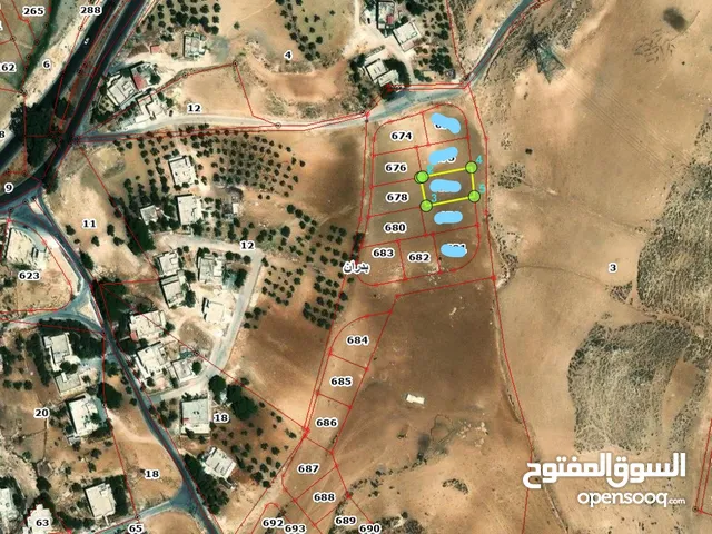 قطعة ارض للبيع شمال عمان موقع جميل جدا شفا بدران سعر مغري