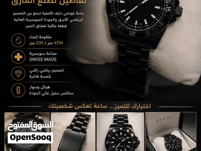 ساعة جوتشي اصلية 100%