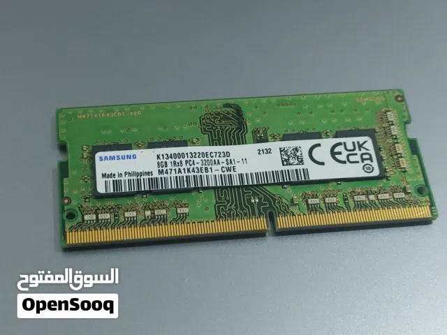 رام لابتوب نوع سامسونج سعة 8 جيجا ddr4 بسعر عرطه
