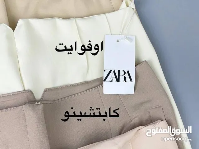 بنطلون زارا {{بنطلون رسمي قصة _ ZARA _قماش باربي ثقيل} من تحت واسع (( أل