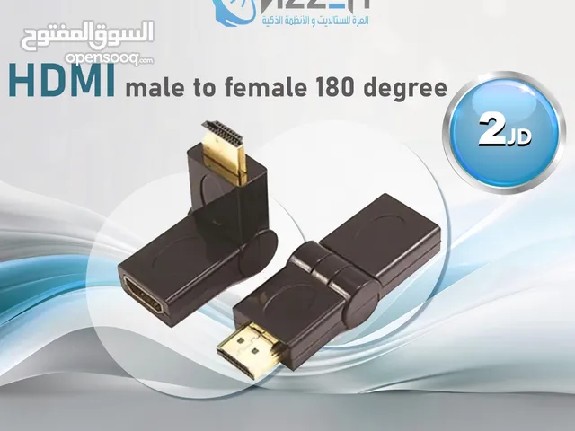 قطعه hdmi male to female 180 degree
