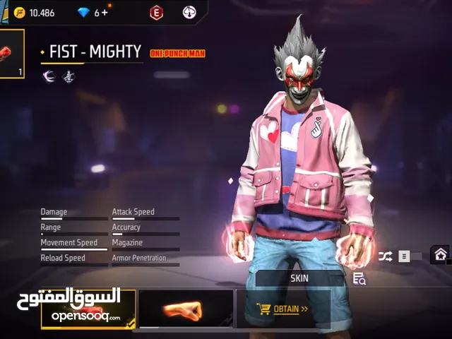 Free Fire Accounts and Characters for Sale in Irbid