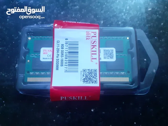 PUSKILL DDR3 8GBx1 1600MHz 1.5v