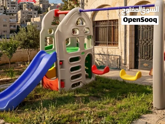 مرجيحة ثنائية بلاستيك مع سحسيلة جديدة