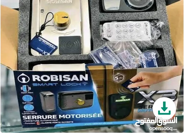 نظام إقفال ذكي 3في1 مع قفل كهربائي وبطاقات فتح إلكترونية ومحرك وقارئ خارجي ROBISAN Serrure Motorisé